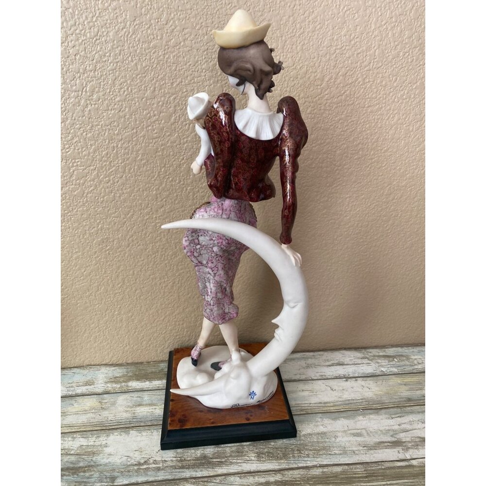 Giuseppe Armani Lady Clown with Puppet 1990s Capodimonte Italy 743C - No Box - Picture 4 of 16